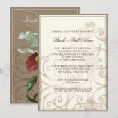 De bruine Orchidee van Cattleya taupe - het Kaart (Voorkant / Achterkant)