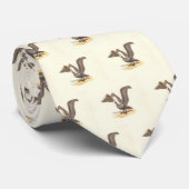 De bruine pelikaan (Pelecanus occidentalis) NY Bir Stropdas (Opgerold)