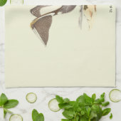 De bruine pelikaan (Pelecanus occidentalis) NY Bir Theedoek (Gevouwen)