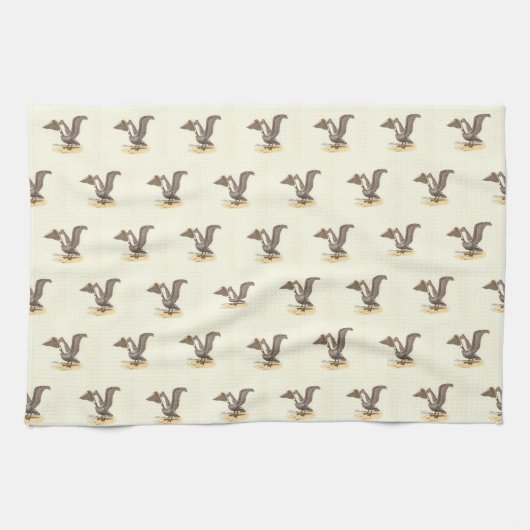 De bruine pelikaan (Pelecanus occidentalis) NY Bir Theedoek (Horizontaal)