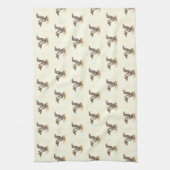 De bruine pelikaan (Pelecanus occidentalis) NY Bir Theedoek (Verticaal)