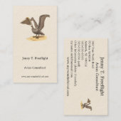 De bruine pelikaan (Pelecanus occidentalis) NY Bir Visitekaartje (Voorkant / Achterkant)