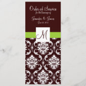 De bruine Programma's van het Huwelijk van het (Voorkant)