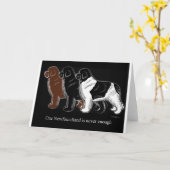 De bruine punten van de Zwarte en van Landseer Kaart (Gele Bloem)