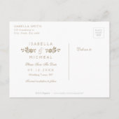 De bruinkoolbrij van Burgundy redt de datum Aankondigingskaart (Achterkant)