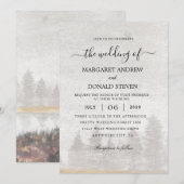 De bruinrivieren en bomen worden uitgenodigd voor  kaart (Voorkant / Achterkant)