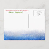 De Bruinvis van de Dolfijn van Kerstmis van de Feestdagenkaart (Achterkant)