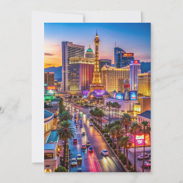 “De bruisende Las Vegas Strip bij zonsondergang” Kaart