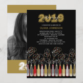 De bruisende Partij van de Foto van de Afstuderen Kaart (Voorkant / Achterkant)