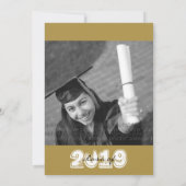 De bruisende Partij van de Foto van de Afstuderen Kaart (Achterkant)
