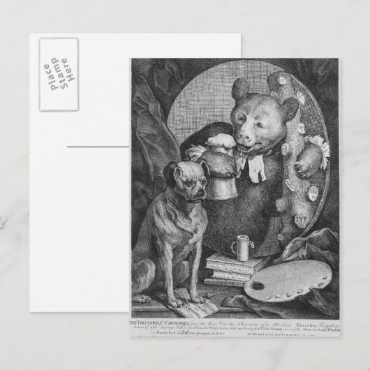 De Bruiser Charles Churchill, ooit de Briefkaart (Voorkant / Achterkant)