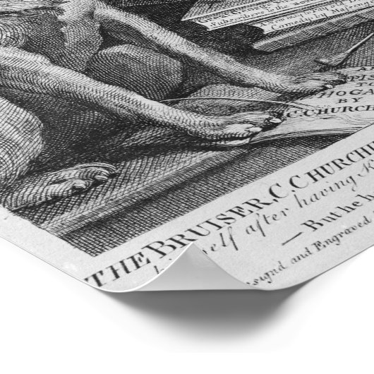 De Bruiser Charles Churchill, ooit de Poster (Hoek)