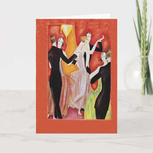 De brullende Dansende Paren van Jaren '20 Kaart (Voorkant)