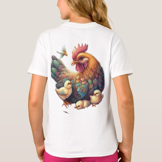 🦁De brullende majesteit van het Abstracte express T-shirt (Achterkant)