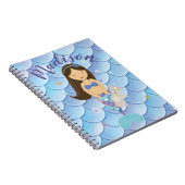 De Brunette van de douane Weinig Notitieboekje van Notitieboek (Rechterzijde)