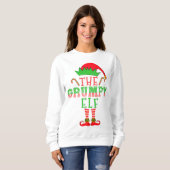 De brutale Elf-kerstfamilie komt overeen met Pajam Trui (Voorkant volledig)