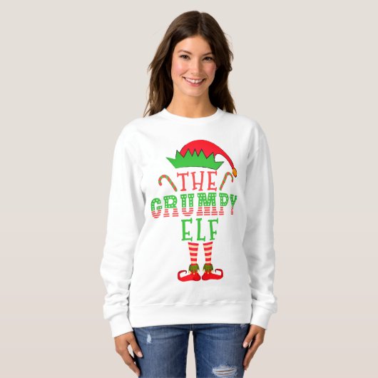 De brutale Elf-kerstfamilie komt overeen met Pajam Trui (Voorkant volledig)