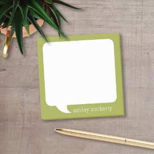 De Bubble Gepersonaliseerde Naam van de bespreking Post-it® Notes