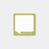 De Bubble Gepersonaliseerde Naam van de bespreking Post-it® Notes (Voorkant)
