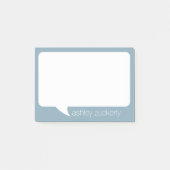De Bubble Naam van de Douane van de Bespreking en Post-it® Notes (Voorkant)