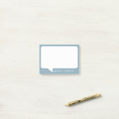 De Bubble Naam van de Douane van de Bespreking en Post-it® Notes (Op bureau)