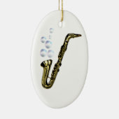 De Bubble Saxophone Keramisch Ornament (Rechts)