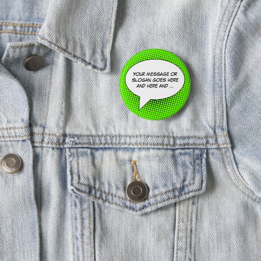 De Bubble van de toespraak Uw Button van de Sjablo (In situ)