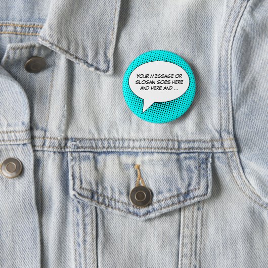 De Bubble van de toespraak Uw Button van de Sjablo (In situ)