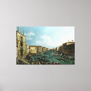 De Bucintoro bij de Molo door Canaletto (Giovanni Canvas Afdruk