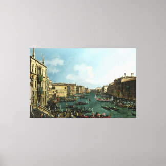 De Bucintoro bij de Molo door Canaletto (Giovanni Canvas Afdruk