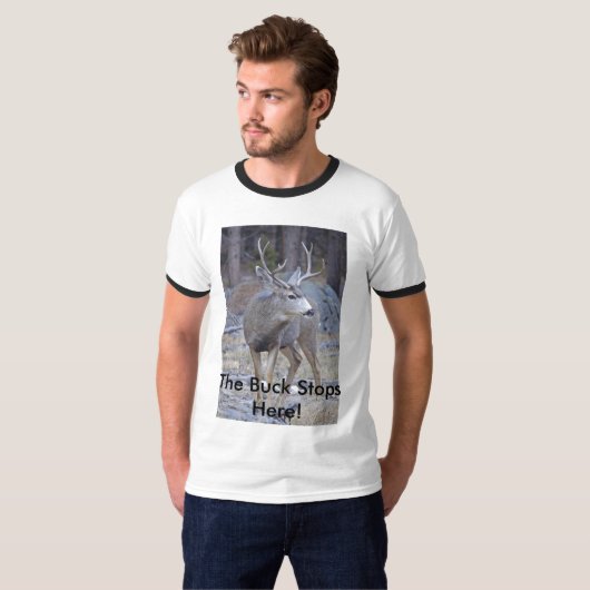 De Buck houdt hier op! T-shirt (Voorkant volledig)