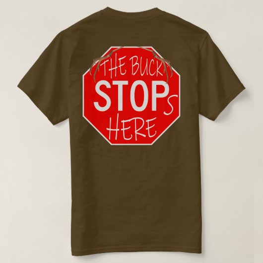 De Buck houdt hier op T-shirt (Design achterkant)