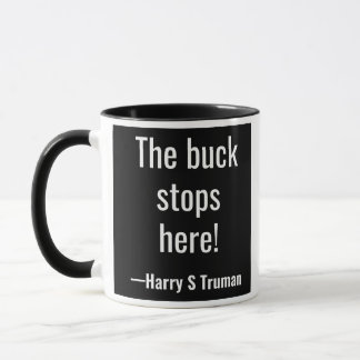 De buck stopt hier. Harry S Truman Mok