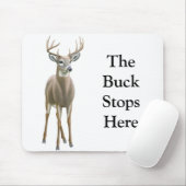 De Buck Stopt hier in Mousepad Muismat (Met muis)