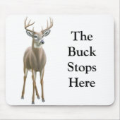 De Buck Stopt hier in Mousepad Muismat (Voorkant)