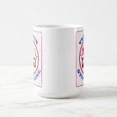 De buck stopt hier. koffiemok (Center)