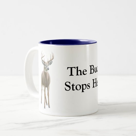 De Buck Stopt hier Mok (Voorkant links)