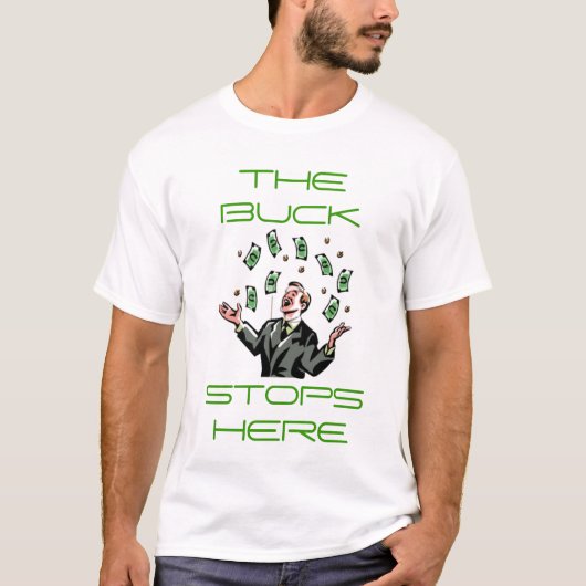 De Buck Stopt hier T-Shirt (Voorkant)