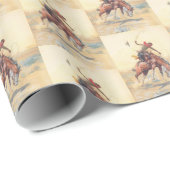 De Bucker Cowboy die een paard breekt in het berei Cadeaupapier (Rol Hoek)