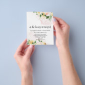 DE BUDGET FLORAL SYMPATHY MEMORIAL DANK JE KAART. FLYER (Hand)