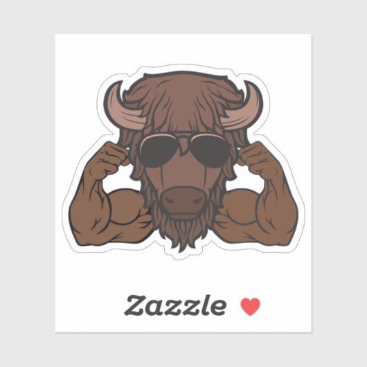 De "bufalo" sticker (Vel)