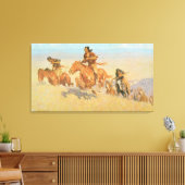 De Buffalo Runners, Big Horn Bassin van Remington Canvas Afdruk (Insitu (Woonkamer))
