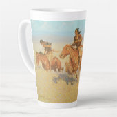 De Buffalo Runners, Big Horn Bassin van Remington Latte Mok (Linkerhoek)