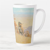 De Buffalo Runners, Big Horn Bassin van Remington Latte Mok (Rechts)