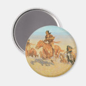 De Buffalo Runners, Big Horn Bassin van Remington Magneet (Voorkant / Achterkant)