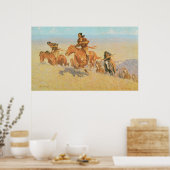 De Buffalo Runners, Big Horn Bassin van Remington Poster (Keuken)