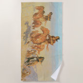 De Buffalo Runners, Big Horn Bassin van Remington Strandlaken (Voorkant)