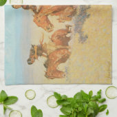 De Buffalo Runners, Big Horn Bassin van Remington Theedoek (Gevouwen)