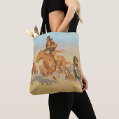 De Buffalo Runners, Big Horn Bassin van Remington Tote Bag (Dichtbij)