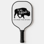 De Buffalo Silhouette Laad het Storm op Pickleball Paddle (Voorkant)